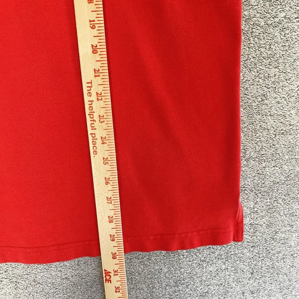 Vtg NFL Tampa Bay Buccaneers Men's Polo Shirt Short Sleeve Red Black Size Medium